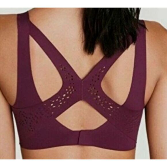 ~ Victoria Sport 32DD/E Angel Max Sports Bra Peach/Pink Firm Support Adjustable - Picture 2 of 14